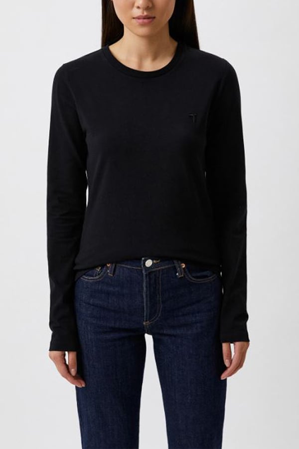 T-SHIRT TRUSSARDI - BLACK